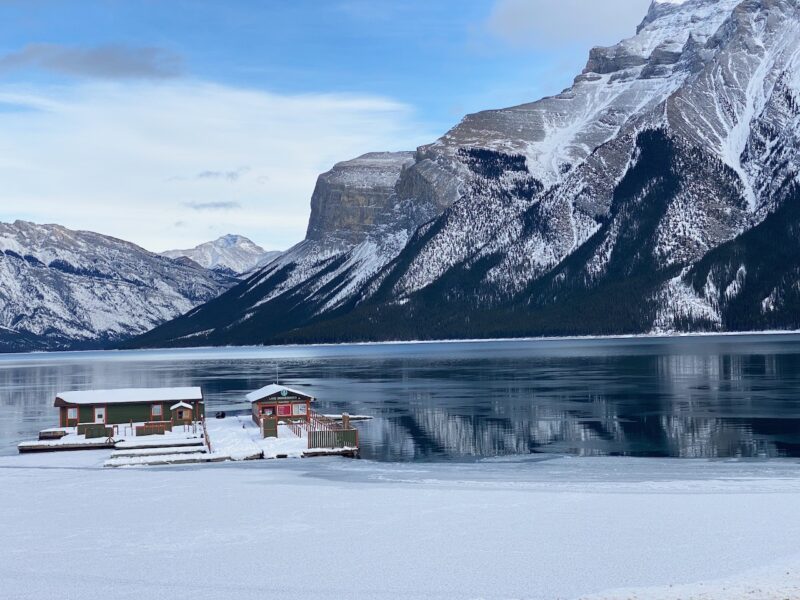 Lake Minnewanka, Alberta. Image © PlanetSKI